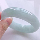 Burmese Jadeite Light Green 54-62mm Bracelet Princess Jewelry