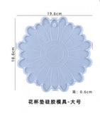 Round Daisy Flower Coaster Silicone Mold