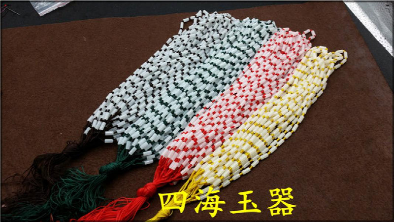 High-Quality Jade Bead Necklace Cylinder Rope Necklace