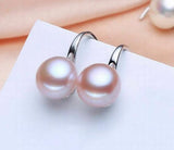 925 Silver Freshwater Tahiti Pearl Earrings