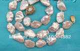 Big 17mm Baroque Keshi Reborn Pearl Necklace