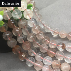 6A Fire Quartz Natural Stone Beads Red Blood Crystal DIY Jewelry