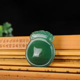 Jade Bone Marrow Heart Mirror Pendant Men Women