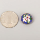 Small Enamel Flower Loose Beaded DIY Cloisonne Jewelry Findings