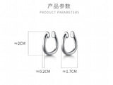 925 Sterling Silver Polished Clip On Cuff Earrings Ear-Bone C-G8413