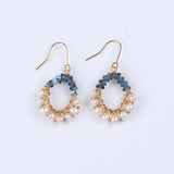 Plated Small Real Pearl Earrings