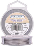 0.6mm 7-Strand Nylon Coated Tiger Tail Beading Wire, Light Grey