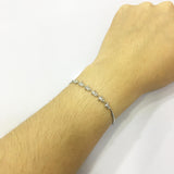 925 Silver Star Bracelet with Round Zircon Gems