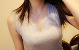 S925 Sterling Silver Six-Claw Chain Necklace for Women