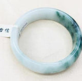 Natural Dark Green Jadeite Bracelet 54-62mm Double Female Princess Jade