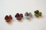 23mm Flocking Cartoon Flowers Resin Beads DIY Jewelry Earrings Pendants
