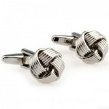 Metal Knots Cufflink Knitted Cuff Link Style