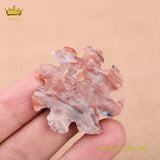 Raw Gemstones Star Moon Shape Necklace Charms Pendants No Drilled