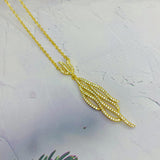 Copper Wire Zircon Necklace Earrings Set Wedding Jewelry S1525