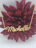 Custom Name Necklace, Stainless Steel Personalized Jewelry for Women