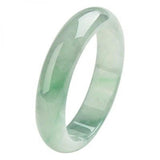 Zheru Jewelry Natural Myanmar Jadeite Ice Green Two-Color Bracelet 54-64mm