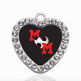 Wisconsin Outline Circle Charm Heart Suspension Charms Pendants Accessories