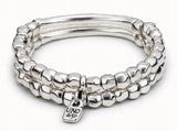 Fashionable Electroplating 925 Silver Double Layer Bracelet