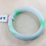 Zheru Jewelry Natural Jadeite Bracelet Double Green 54-62mm Princess Jade Gift