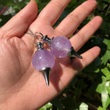1 Pc High Amethyst Pendulum Pendant Crystal Reiki Healing Stone