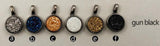 Natural Druzy Stone Pendant in Round Shape