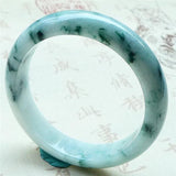 Zheru Jewelry Natural Light Flower Burmese Jadeite Bracelet