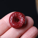 5A Cinnabar Dragon Safety Knot Necklace Pendant DIY Jewelry Material