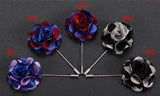 BoYuTe 10Pcs High Hand Men's Lapel Pin Flower Wedding Boutonniere Pins