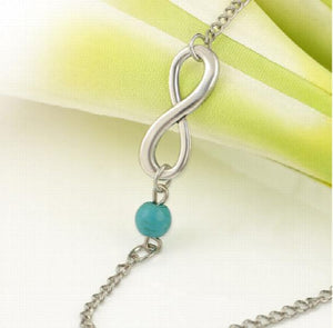 Summer Stone Beads Anklet Adjustable Chain Bracelet for Women