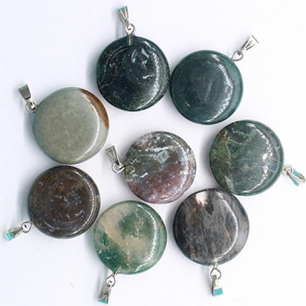 Mixed Natural Stone Drop Pendant DZ130 - Wholesale