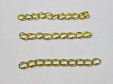 100 Golden Extension Jewelry Chains/Tail Extender