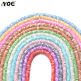 180pcs 6mm Round Natural Shell Spacer Beads Heishi Disk Jewelry Beads