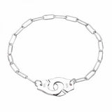 925 Silver Handcuff Bracelet Menotte Bangle Jewelry