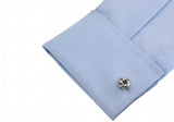 iGame Knot Cuff Links Silver Copper Knot Gift For Men