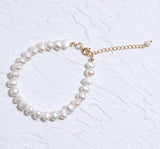 Baroque Freshwater Pearl Bangle Wedding Jewelry