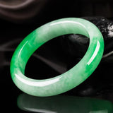 Zheru Jewelry Natural Burmese Jade Light Green 54-64mm Bracelet