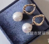 Irregular Baroque 14K Pearl Earrings Jewelry