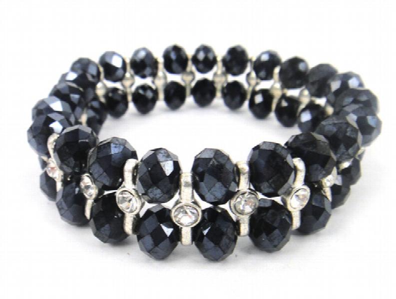 Elastic Rhinestone Spacer Bracelet Women Jewelry