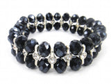 Elastic Rhinestone Spacer Bracelet Women Jewelry
