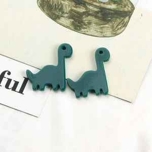 50pcs Animal Dinosaur Dragon Acrylic Beads for DIY Jewelry Earring Pendant