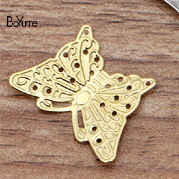 BoYuTe Metal Brass Butterfly Charms 17*22MM (200 Pieces/Lot)