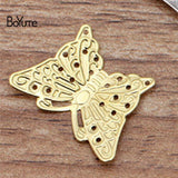 BoYuTe Metal Brass Butterfly Charms 17*22MM (200 Pieces/Lot)