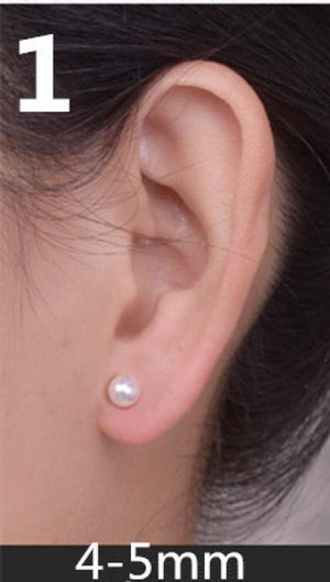 AKOYA Pearl Earrings 18k Yellow Gold Fine Jewelry Women