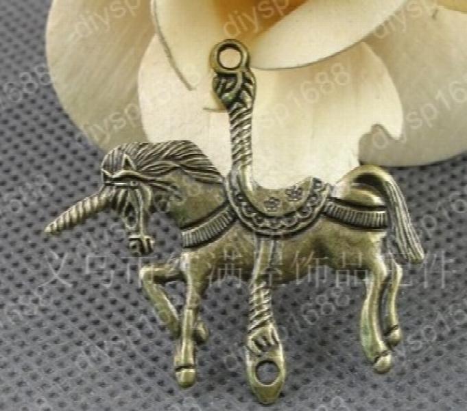 40pcs Antique Bronze Unicorn Shape Connectors for Jewelry Making