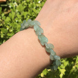 Green Aventurine Bracelet Moon Shape Crystal Reiki Healing Stone Jewelry