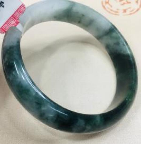 Zheru Jewelry Natural Jadeite Bracelet Two-tone 54-62mm Female Gift A Class A