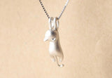925 Sterling Silver Cats Pendant Necklace