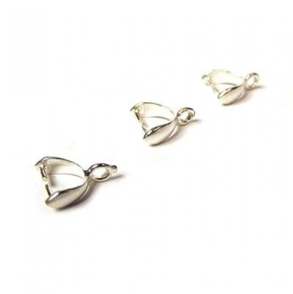 Sterling Silver Pendant Bails Clasp 8x6mm Jewelry Accessories