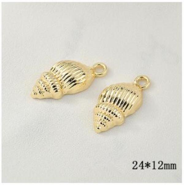 40pcs Ocean Starfish Scallop Conch Floating Locket Charms DIY Jewelry
