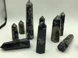 10Pcs Natural Crystal Raw Stone Sakura Agate Column Band Crystal Precipitation
